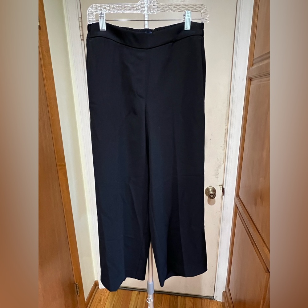 J.CREW WOMEN’S BLACK LONG PANTS ELASTIC WAIST SIZE 8 NWT